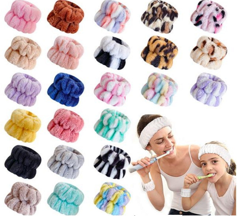 Plush Face-Wash Wrist Strap — Waterproof Cuff
