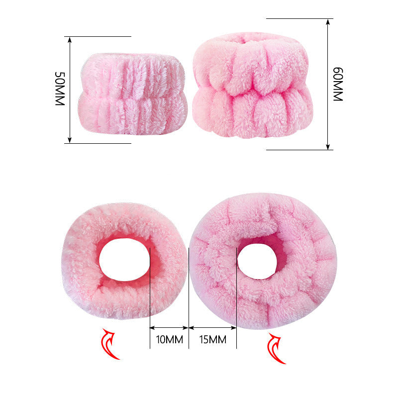 Plush Face-Wash Wrist Strap — Waterproof Cuff