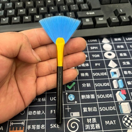 Keyboard Cleaning Brush Set — Fan Brush & Detail Brushes for Desk & Tech