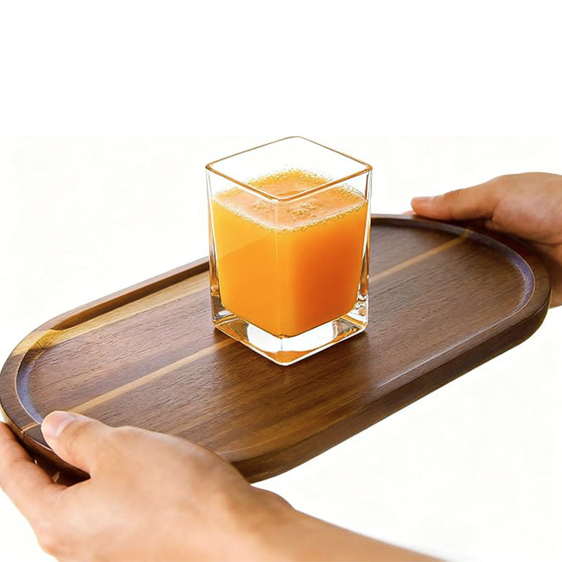 Acacia Wood Tray — Solid Wood Serving & Display Tray for Home & Desk