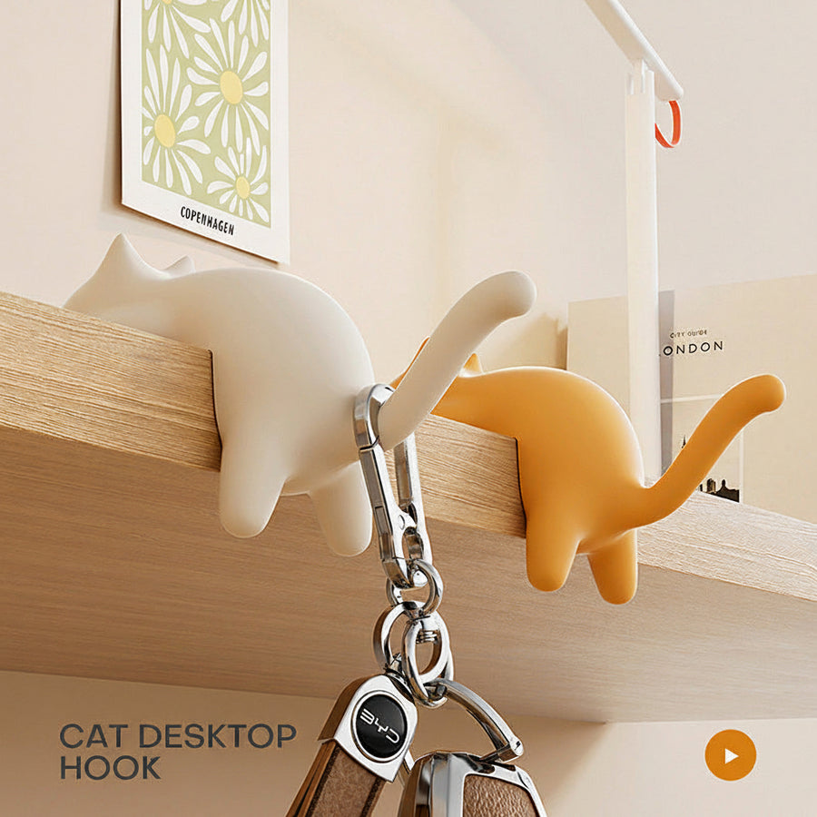No-Drill Desk Bag Hook — Under-Desk Hanger