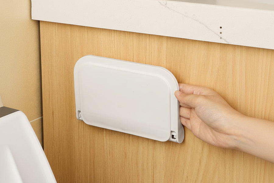 No-Drill Foldable Wall Storage Rack