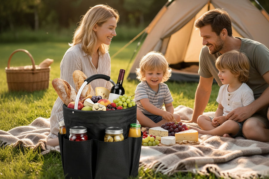 Foldable Outdoor & Picnic Storage Basket