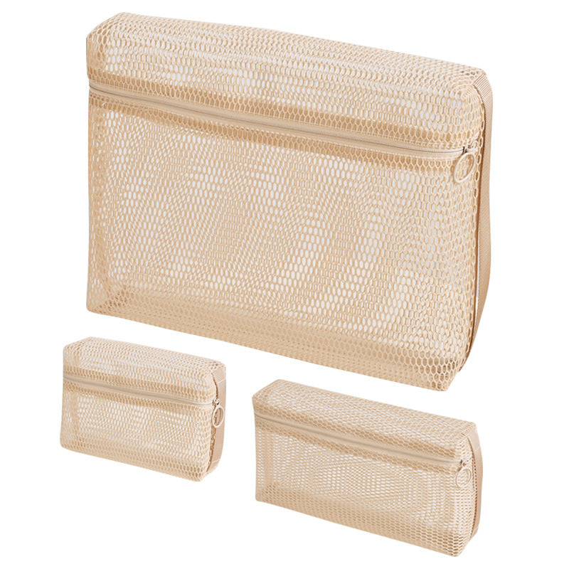 Mesh Travel Toiletry Bag — See-Through Cosmetic Pouch