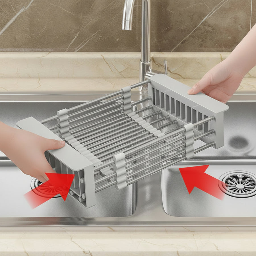 Extendable Sink Draining Basket