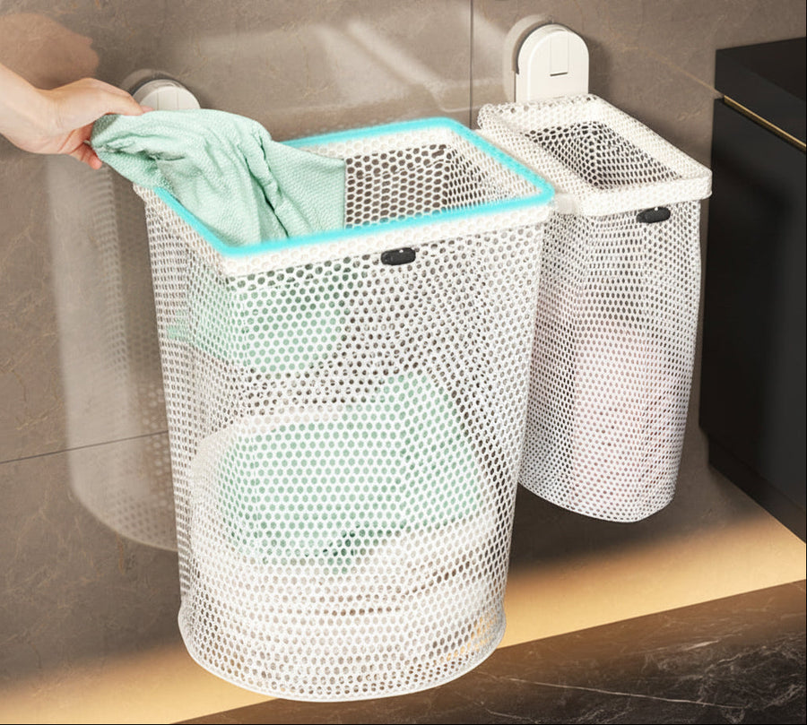 Wall-Mounted Foldable Laundry Basket
