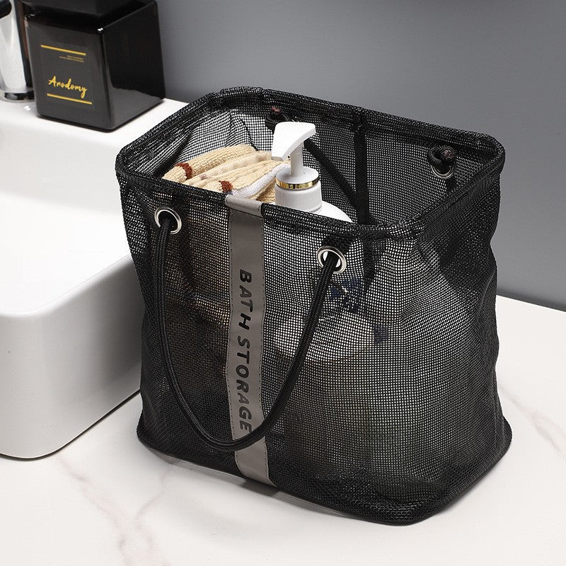 Mesh Bathroom Toiletry Bag — Portable Shower Caddy