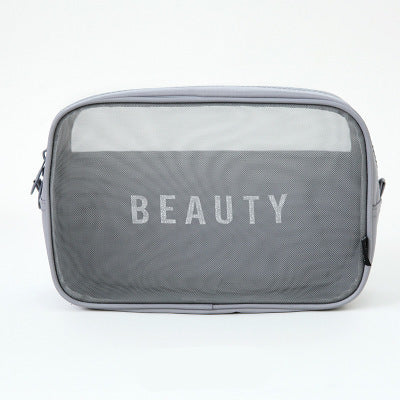 Nylon Mesh Organiser Pouch — Breathable Cosmetics, Tech & Travel Bag