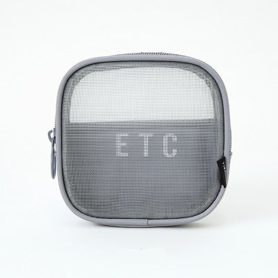 Nylon Mesh Organiser Pouch — Breathable Cosmetics, Tech & Travel Bag