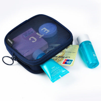 Nylon Mesh Organiser Pouch — Breathable Cosmetics, Tech & Travel Bag