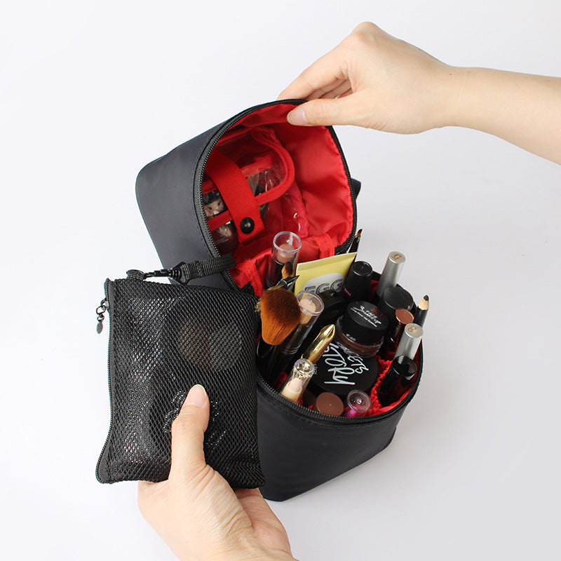 Hard-Shell Travel Cosmetic Bag – Detachable Cube Organiser