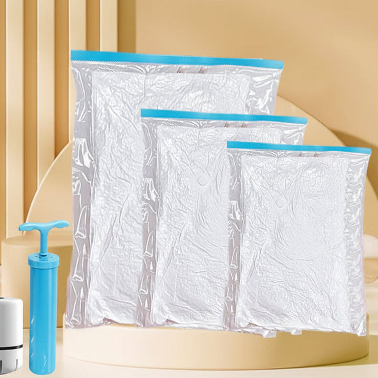 Vacuum Compression Bags — Space-Saving Storage for Clothes & Bedding