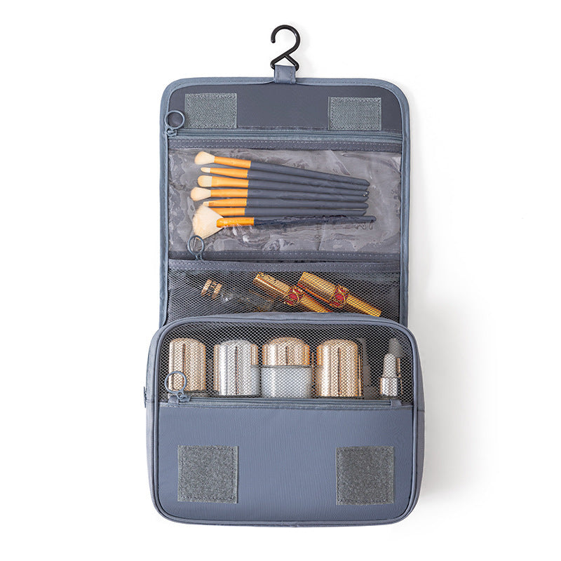 Hanging Travel Toiletry & Cosmetic Bag – Oxford Cloth, Expandable, Dry/Wet Separation