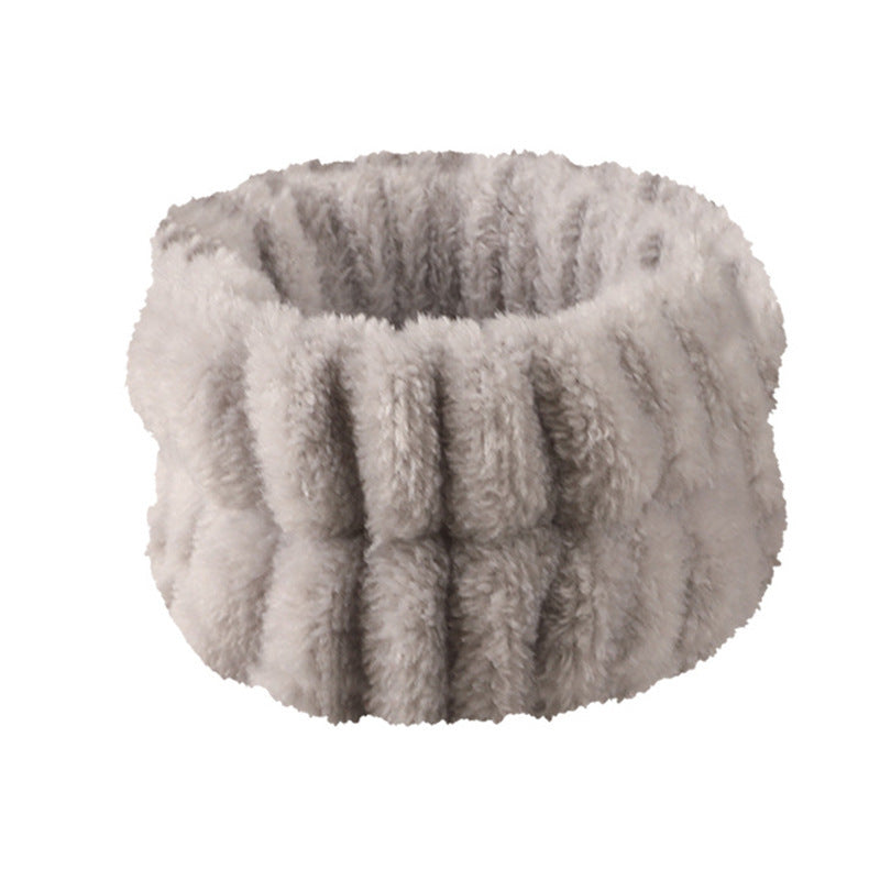 Plush Face Wash Hair Band & Wrist Strap – Absorbent, Quick-Dry Skincare Accessories