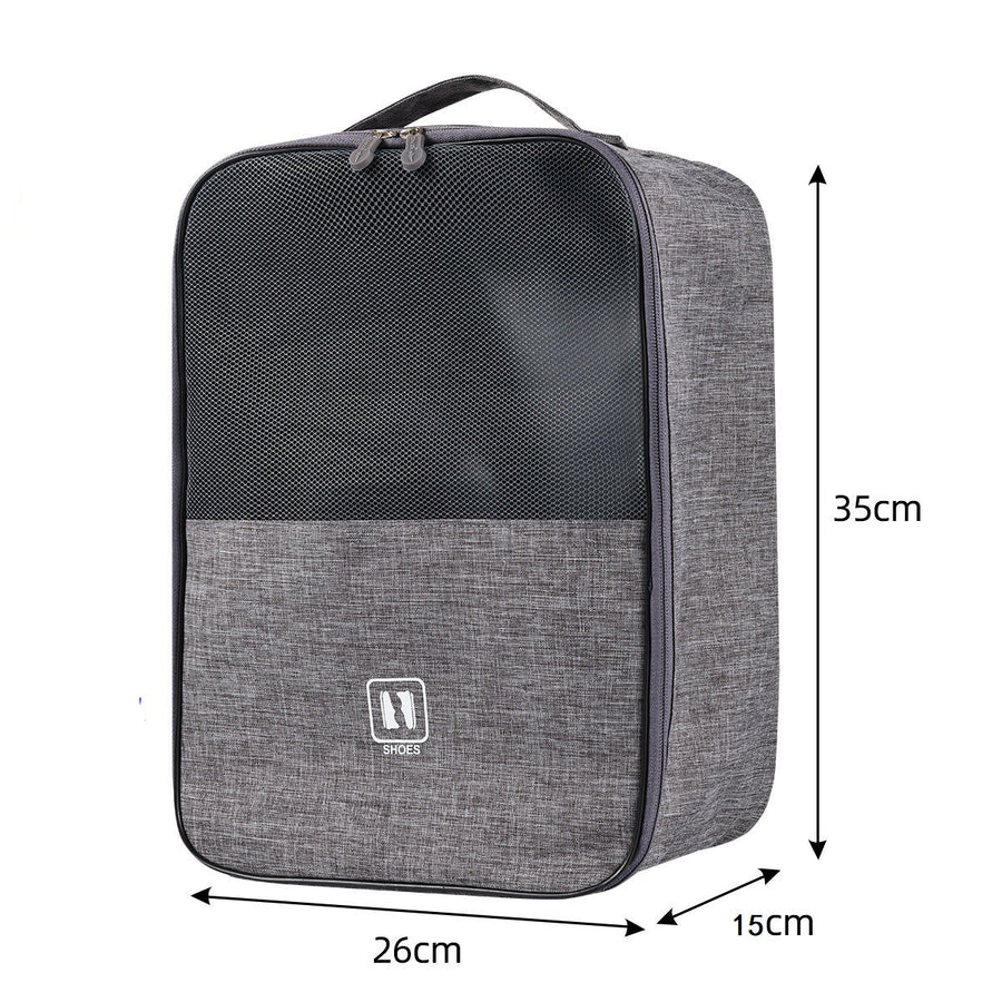 Travel Shoe Organiser — 3-Layer, Multiple Pairs