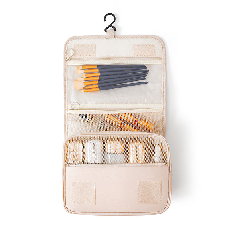 Hanging Travel Toiletry & Cosmetic Bag – Oxford Cloth, Expandable, Dry/Wet Separation