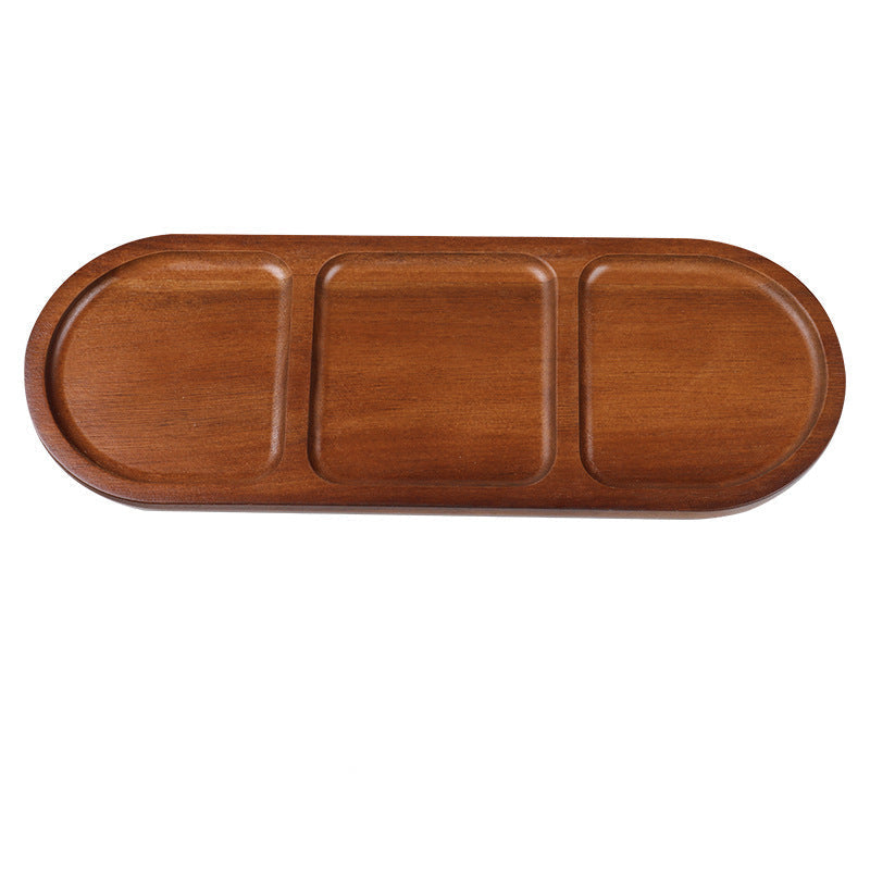 Acacia Wood Tray — Solid Wood Serving & Display Tray for Home & Desk