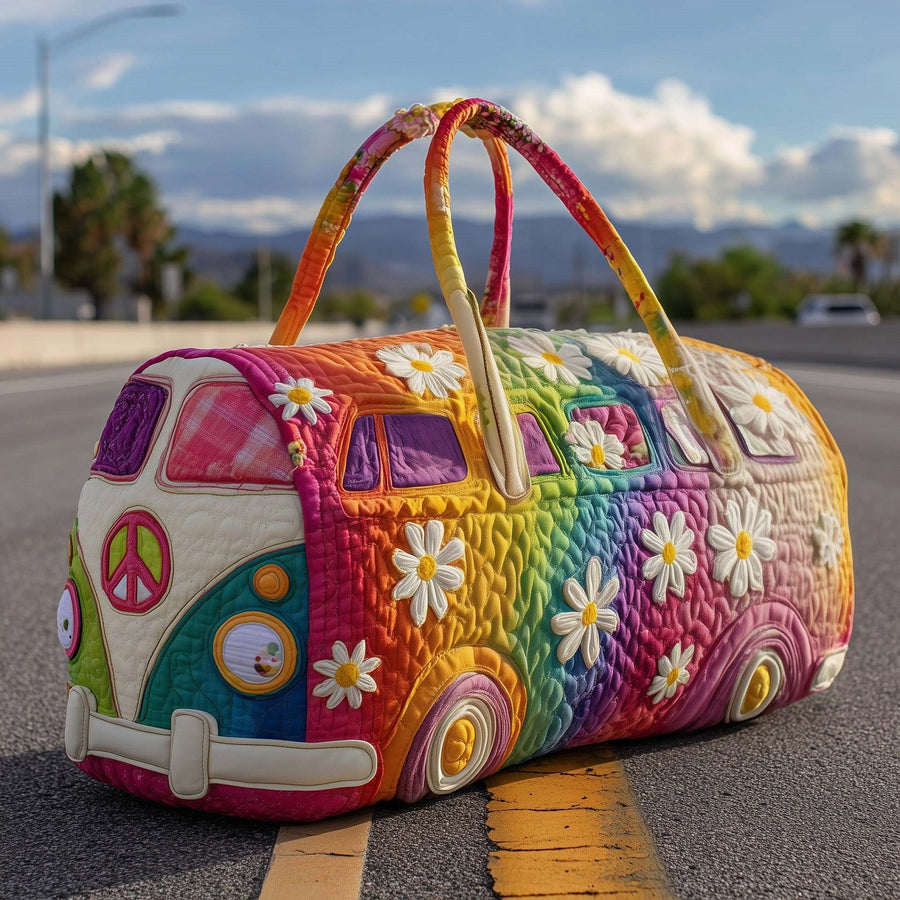 Quilted Weekend & Gym Bag — Compact Travel Bag for Short Trips