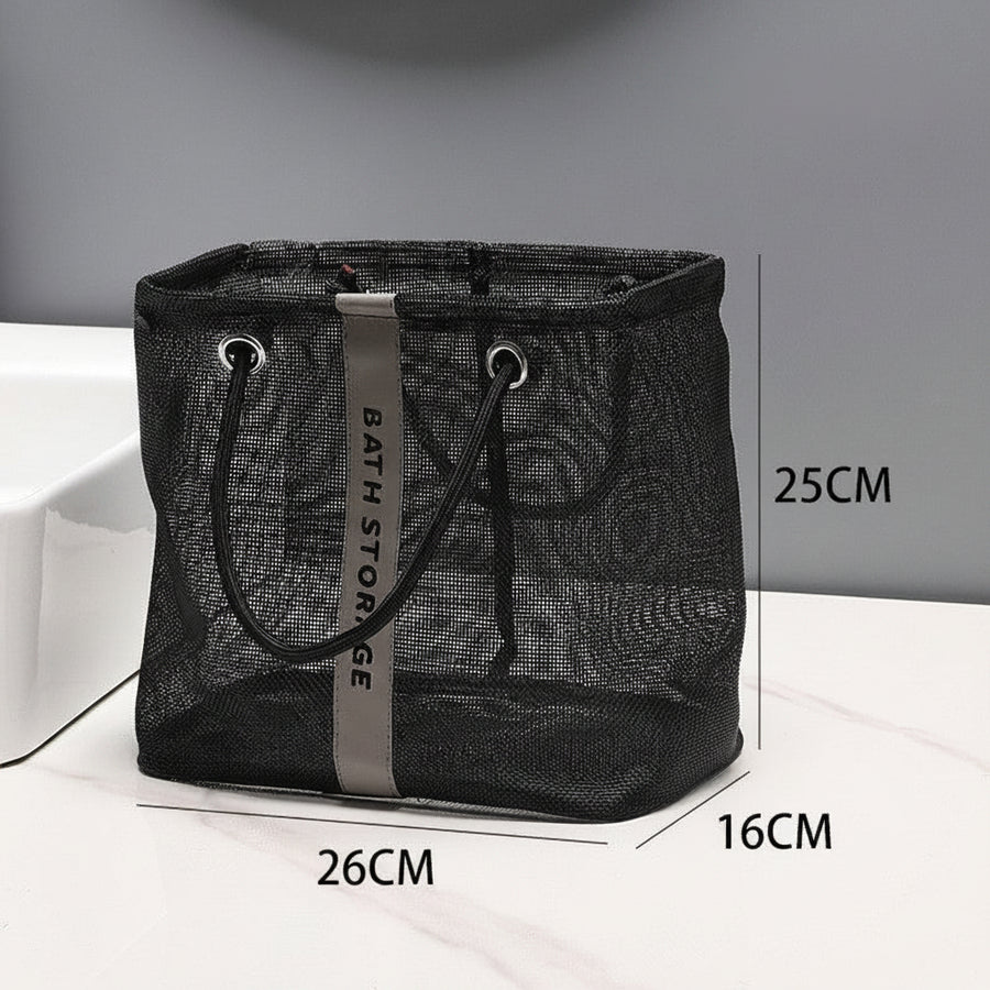 Mesh Bathroom Toiletry Bag — Portable Shower Caddy
