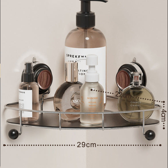 Suction Cup Corner Basket — No-Drill Bathroom & Shower Organiser