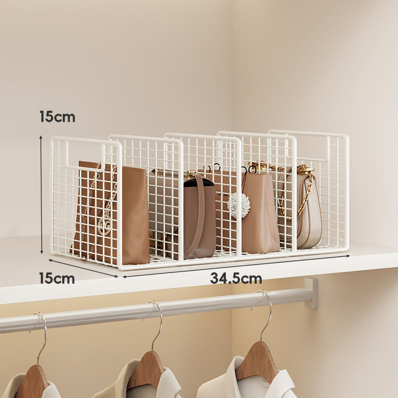 Wardrobe Bag Storage Rack – No-Drill Iron Organiser for Handbags & Clutches