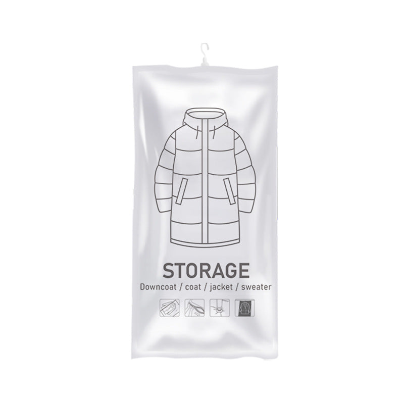 Hanging Vacuum Compression Bag — Wardrobe Rail Storage for Coats & Duvets