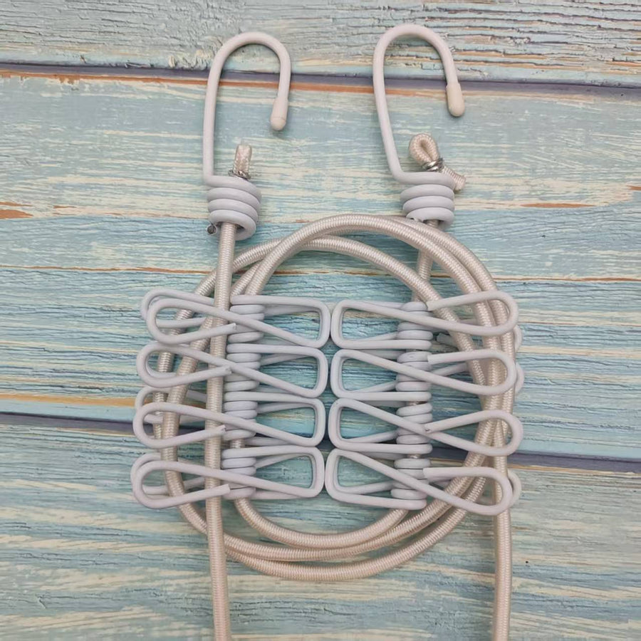 Portable Travel Clothesline with Clips