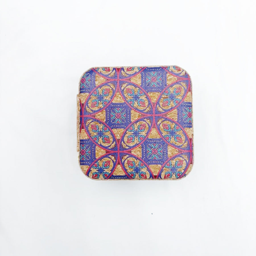 Cork Travel Jewellery Box – Portable Ring & Necklace Case