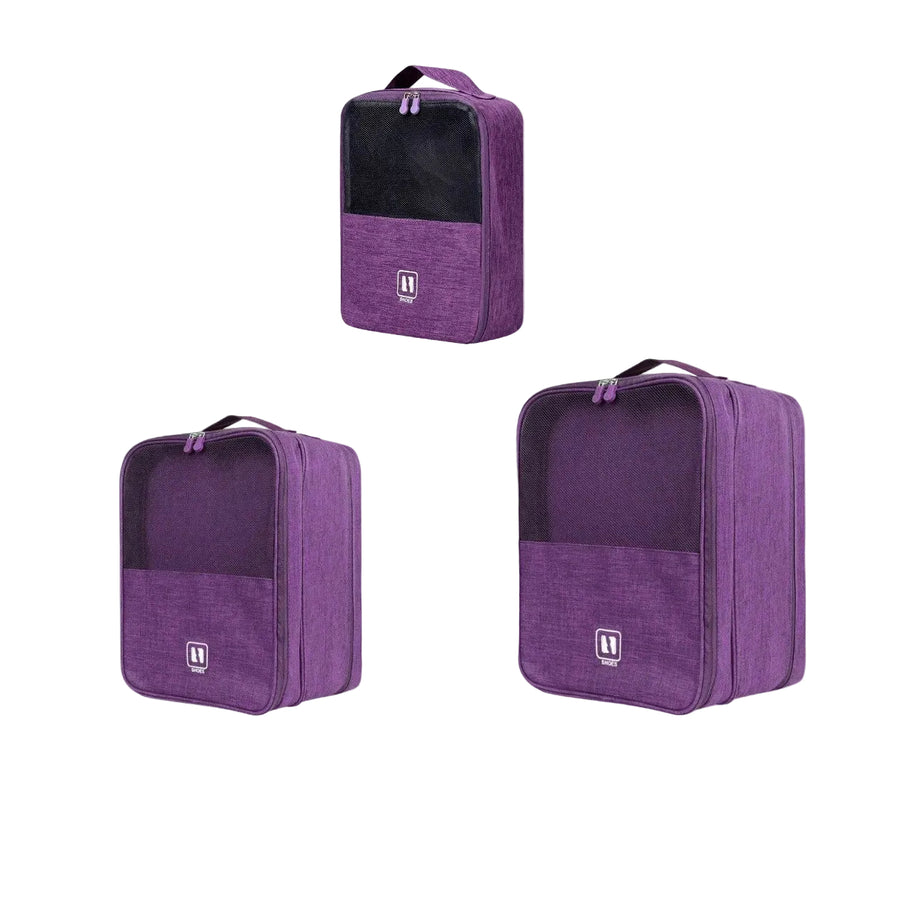 Travel Shoe Organiser — 3-Layer, Multiple Pairs