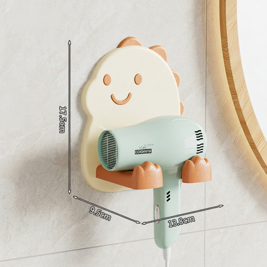 Hair Dryer Wall Mount — No-Drill Bathroom Storage Holder