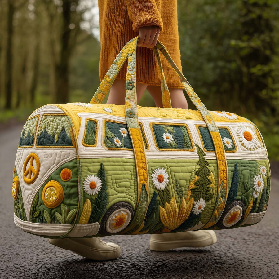 Quilted Weekend & Gym Bag — Compact Travel Bag for Short Trips