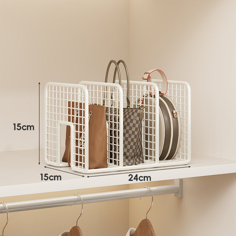 Wardrobe Bag Storage Rack – No-Drill Iron Organiser for Handbags & Clutches