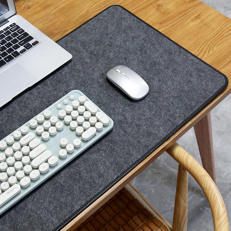 Felt Desk Mat — Natural Oversized Keyboard & Desk Surface Protector