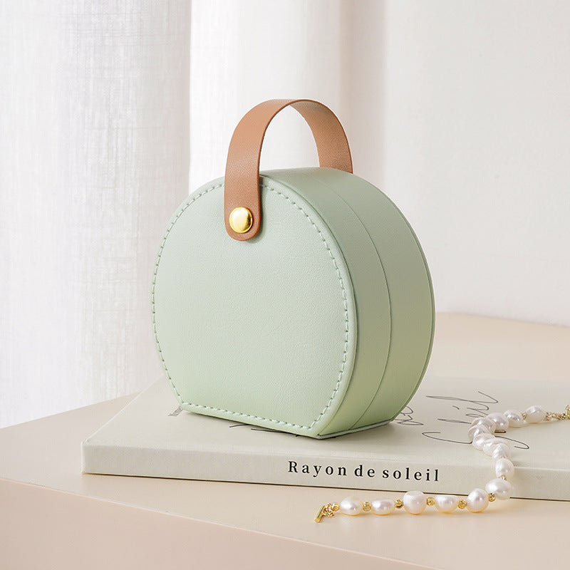 Handbag-Style Travel Jewellery Case – Portable Ring & Earring Organiser