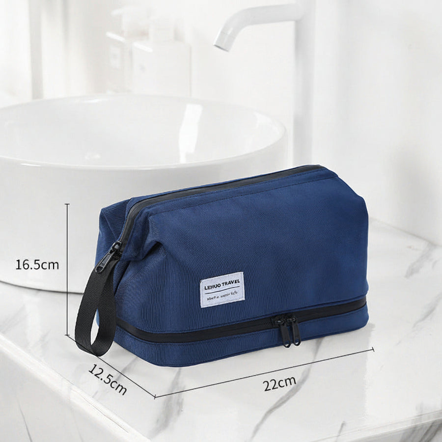 Compact Toiletry Bag — Dry & Wet Separation