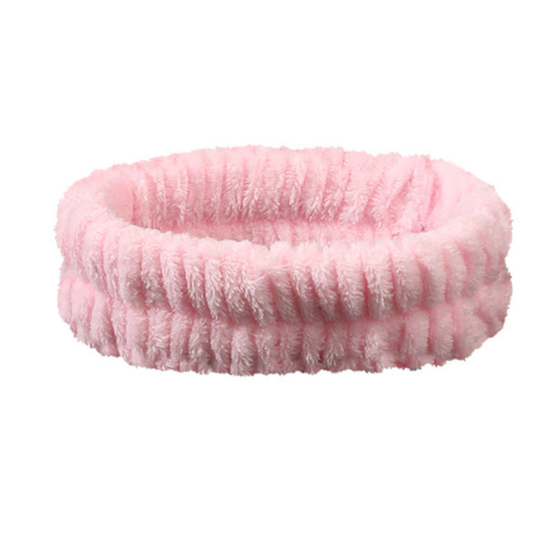 Plush Face Wash Hair Band & Wrist Strap – Absorbent, Quick-Dry Skincare Accessories