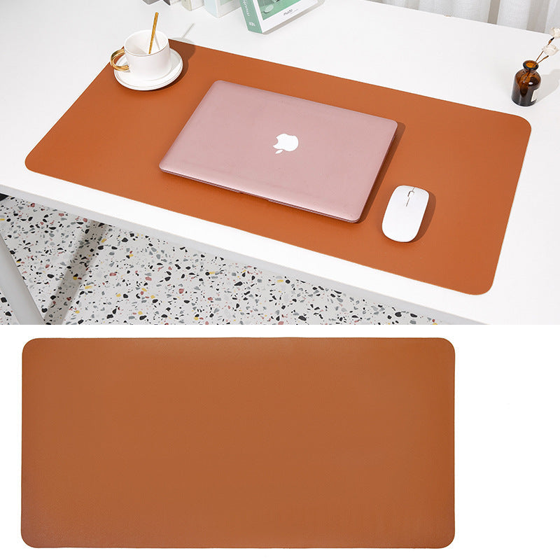 PU Leather Desk Mat — Oversized Keyboard & Mouse Surface Protector