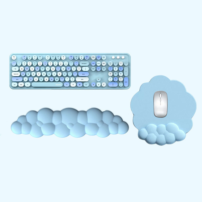 Memory Foam Wrist Rest — Cushioned Mouse Pad for Desk & Laptop