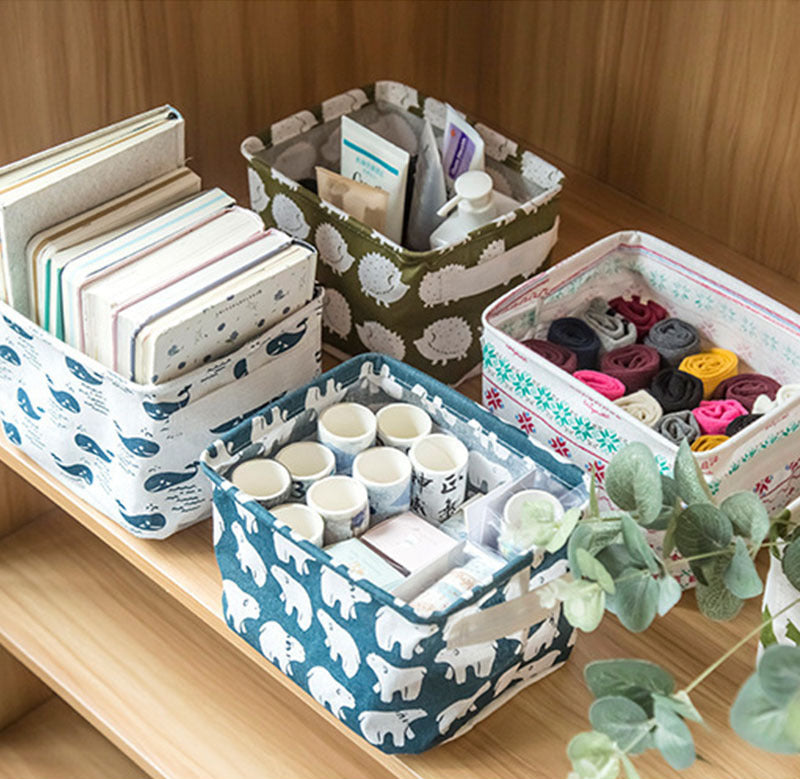 Foldable Fabric Storage Box — Large-Capacity Wardrobe & Shelf Organiser