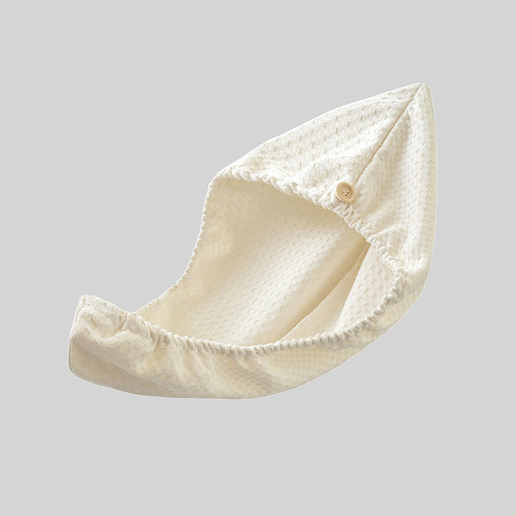 Waffle Microfibre Hair Towel Cap – Super Absorbent, Quick-Dry, 25×65cm