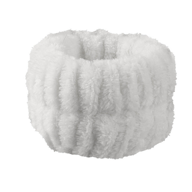 Plush Face Wash Hair Band & Wrist Strap – Absorbent, Quick-Dry Skincare Accessories