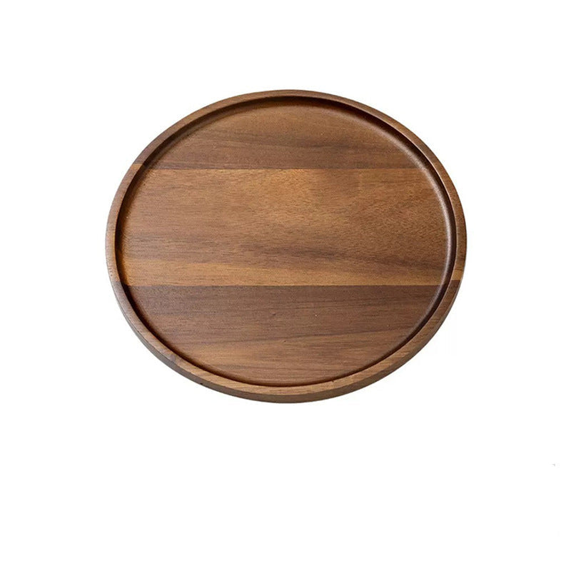 Acacia Wood Tray — Solid Wood Serving & Display Tray for Home & Desk