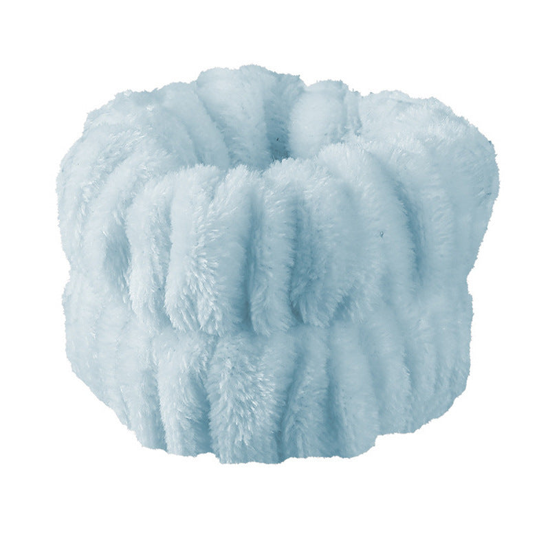 Plush Face Wash Hair Band & Wrist Strap – Absorbent, Quick-Dry Skincare Accessories