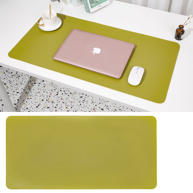 PU Leather Desk Mat — Oversized Keyboard & Mouse Surface Protector