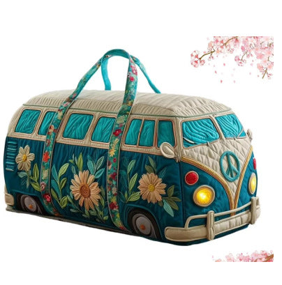 Quilted Weekend & Gym Bag — Compact Travel Bag for Short Trips