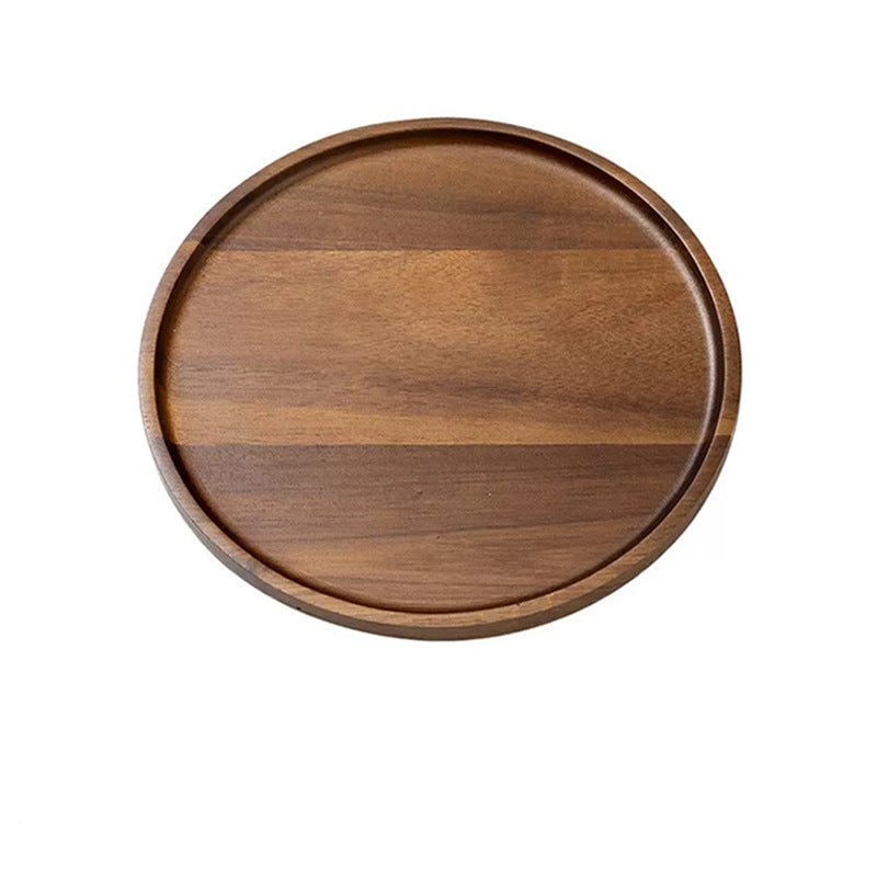 Acacia Wood Tray — Solid Wood Serving & Display Tray for Home & Desk