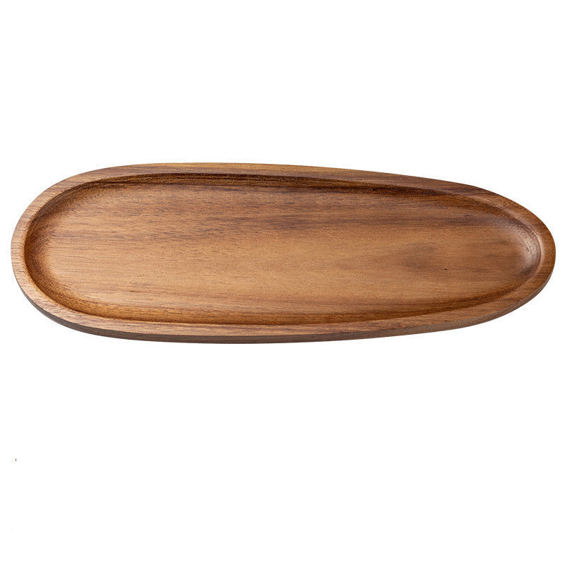Acacia Wood Tray — Solid Wood Serving & Display Tray for Home & Desk