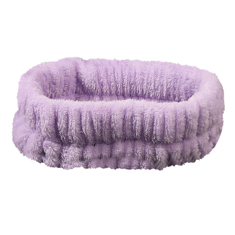 Plush Face Wash Hair Band & Wrist Strap – Absorbent, Quick-Dry Skincare Accessories