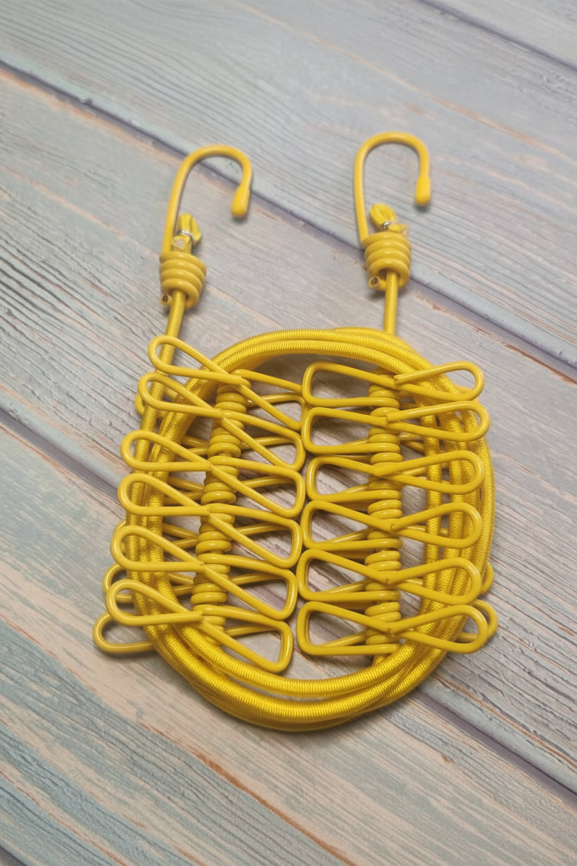 Portable Travel Clothesline with Clips
