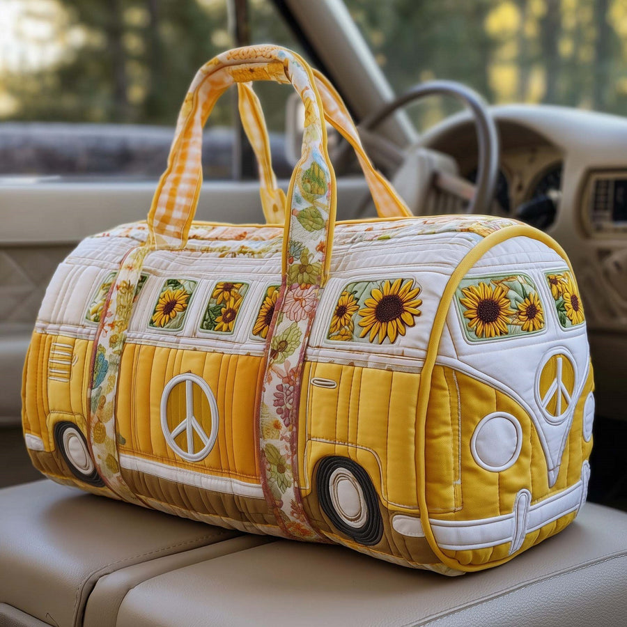 Quilted Weekend & Gym Bag — Compact Travel Bag for Short Trips